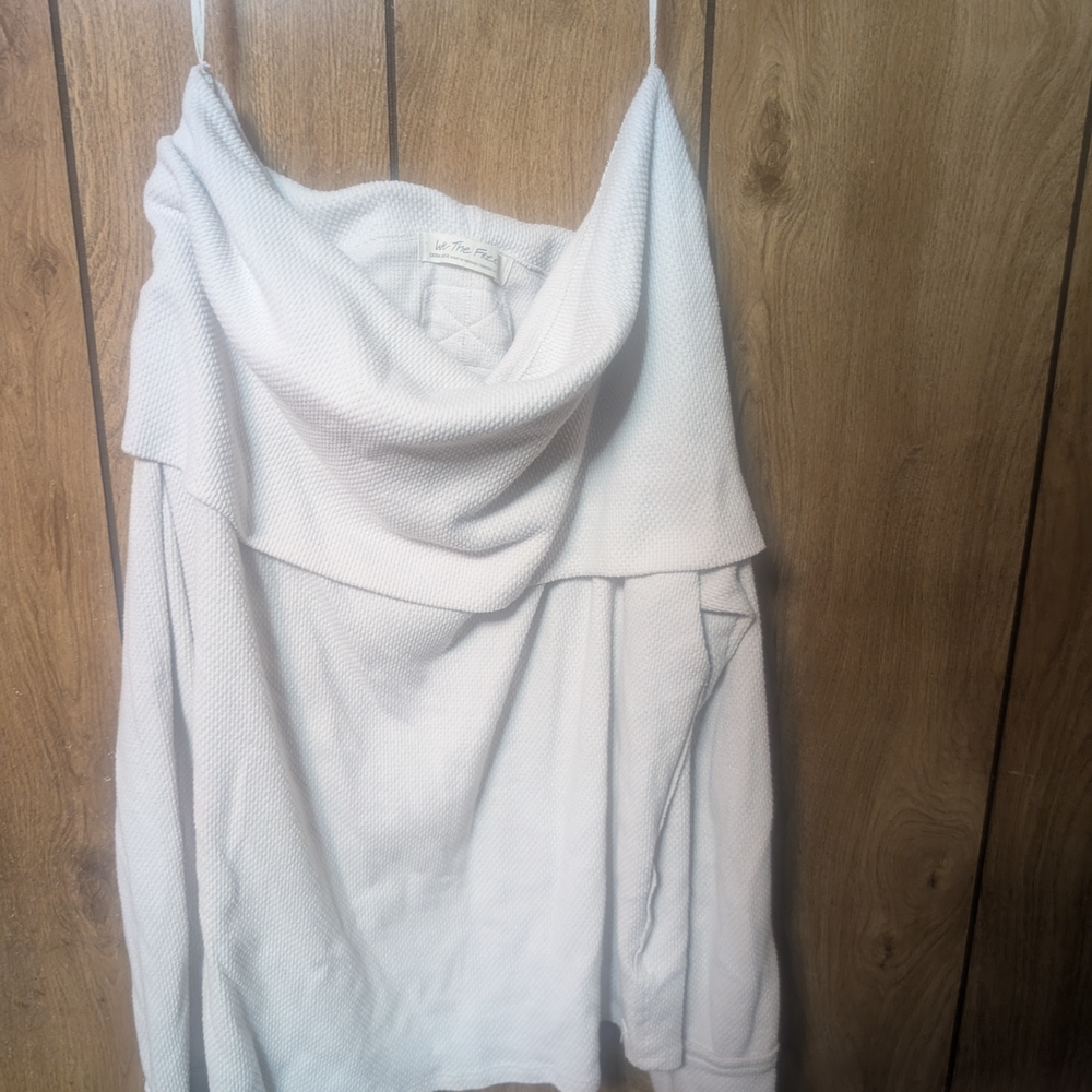 We The Free Cream Cowl Neck Sweater